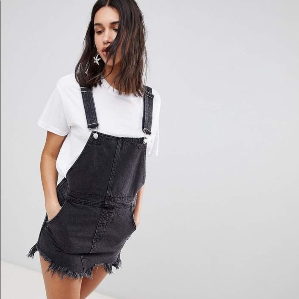 NWOT Free People Denim Overall Dress